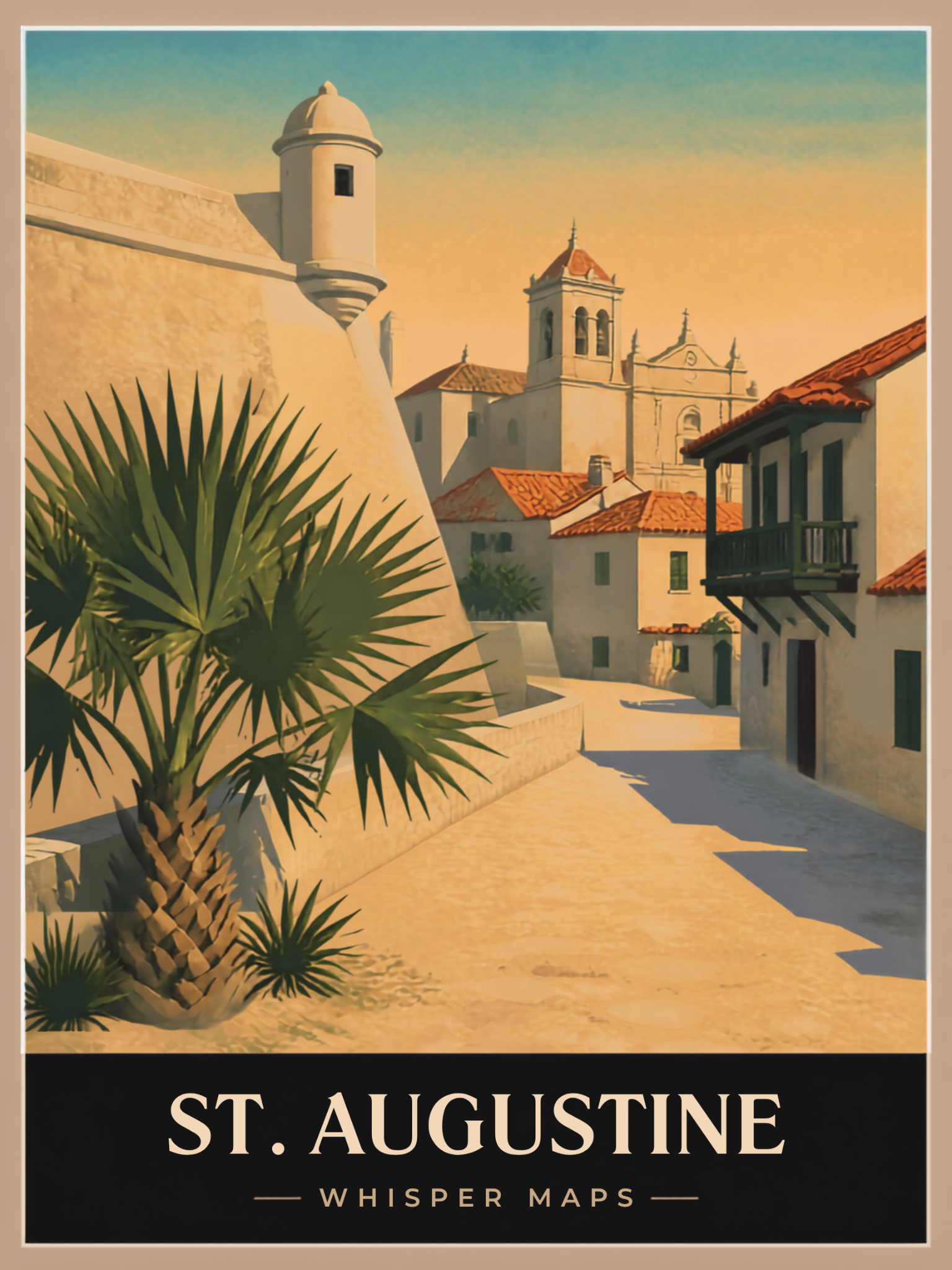 St. Augustine city edition poster.